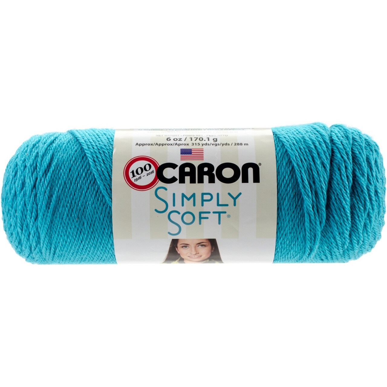 Caron Simply Soft Blue Mint Brites Yarn - 3 Pack of 170g/6oz - Acrylic - 4  Medium (Worsted) - 315 Yards - Knitting/Crochet